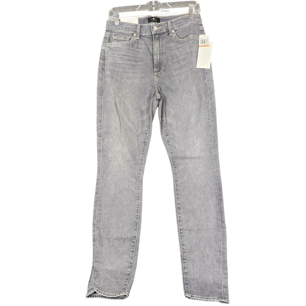 7 For All Mankind Super Skinny Grey‎ High Rise Jeans 7U002923 Size 29 NEW